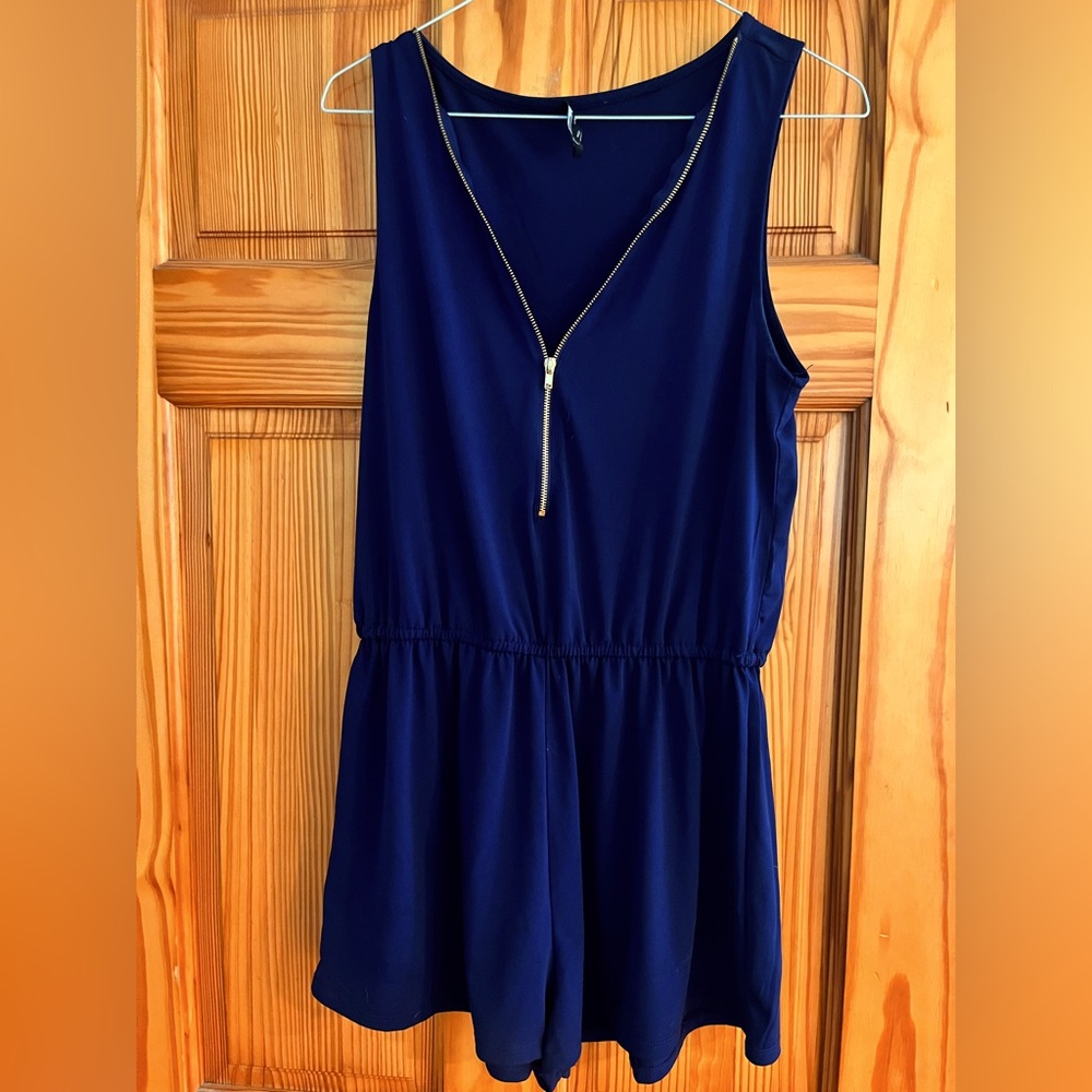 Navy Blue Romper